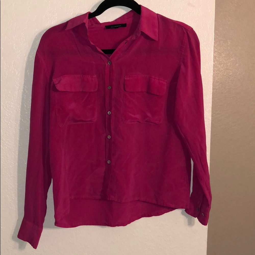 Pink button blouse
